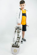 Remera Ocn Kids Rmc Three Flame Naranja Negro