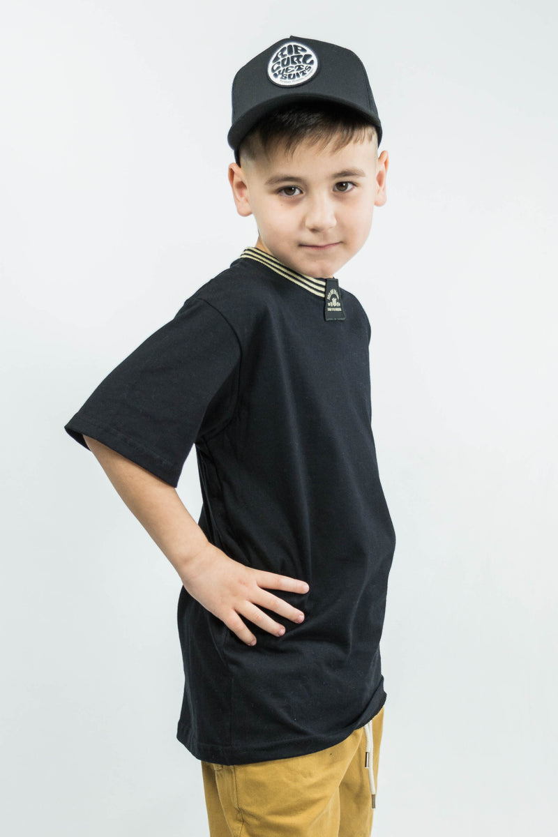 Remera OCN KIDS Detroit Negro 178