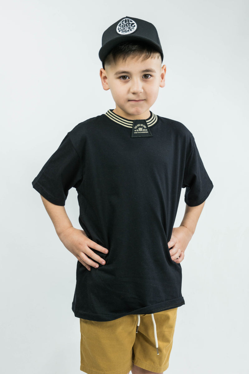 Remera OCN KIDS Detroit Negro 178