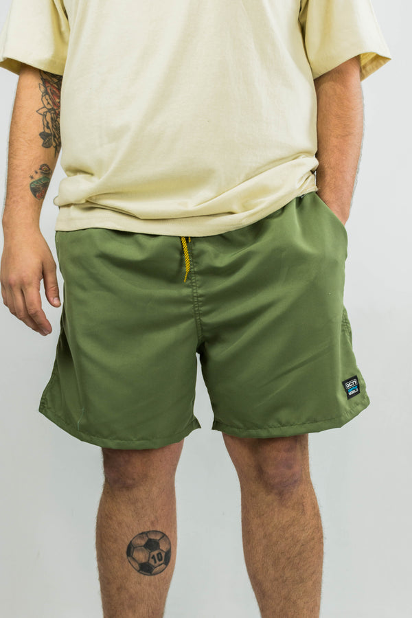 Short De Baño Ocn Hombre Canarias LS Plus Size / Talle Especial - Verde Militar