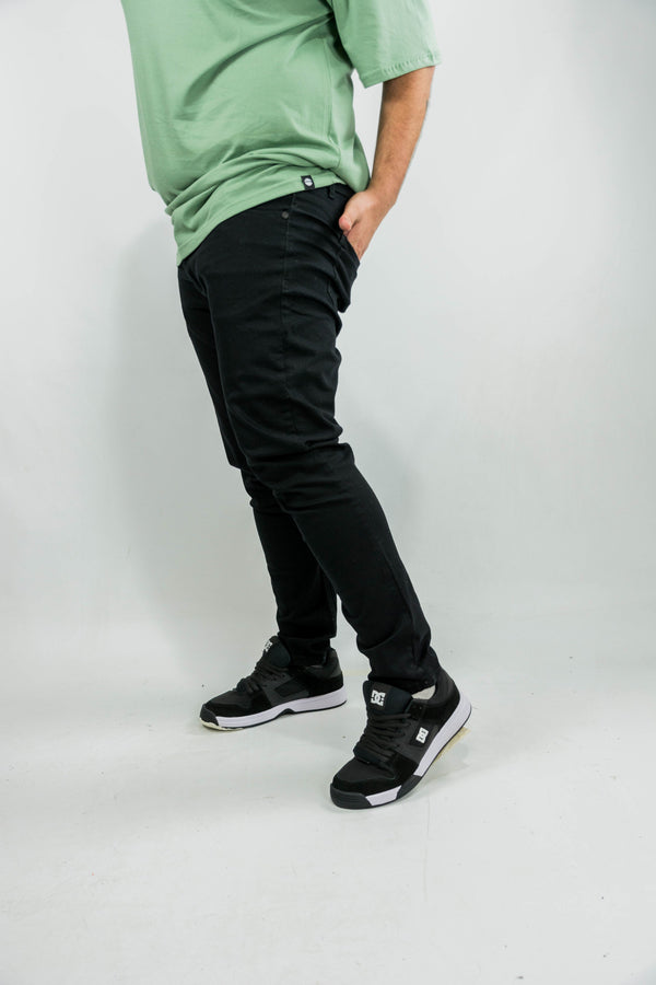 Jean Ocn H SL Total Black Plus Size /Talle Especial Hombre 💣 Elastizado