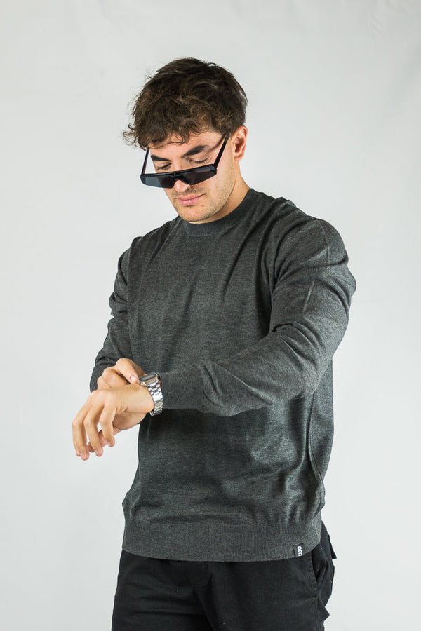 Sweater Ocn Hombre Silky Melange Oscuro 🐨💼 (Producto de Outlet)