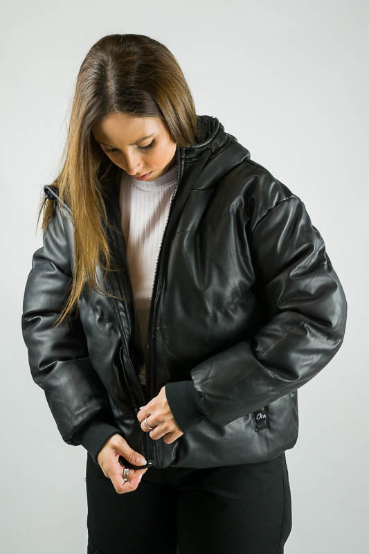 Campera Ocn Mujer Puffer Glow Negro ⚫👄