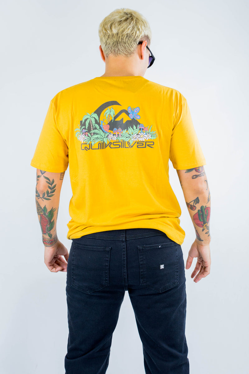 Remera Quiksilver Mostaza Naturally