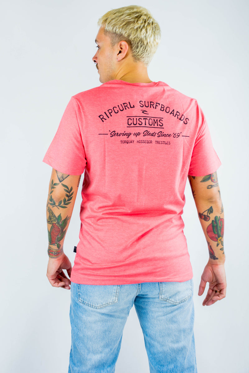 Remera Rip Curl Rc Te Mc Std Mge Print Rosa