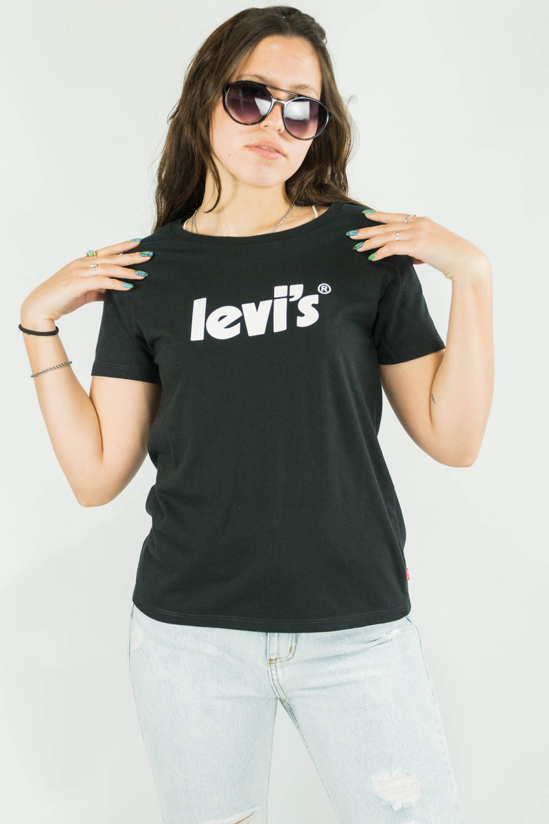 Remera Levis Mujer The Perfect Tee Poster Logo⚫
