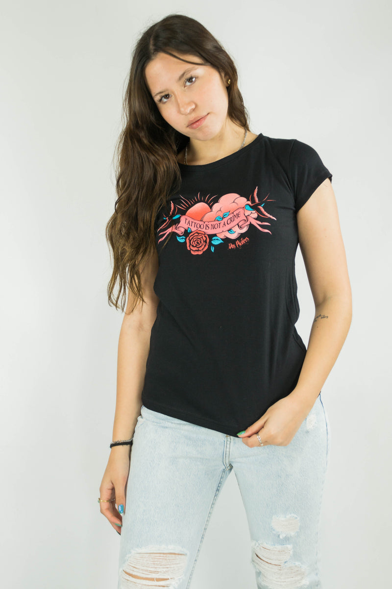 Remera Dos Padres mujer Rmc M 2Fathers Tatoo is Not a Crime