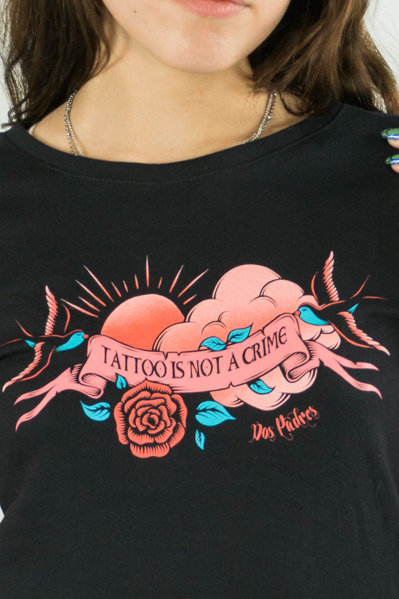 Remera Dos Padres mujer Rmc M 2Fathers Tatoo is Not a Crime