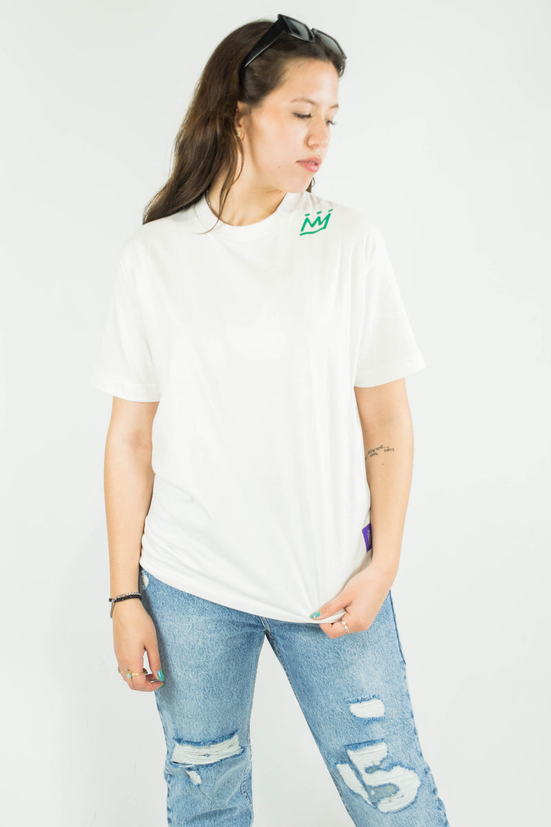 Remera King Of Art Rmc H Urban Shirt Blanco Verde