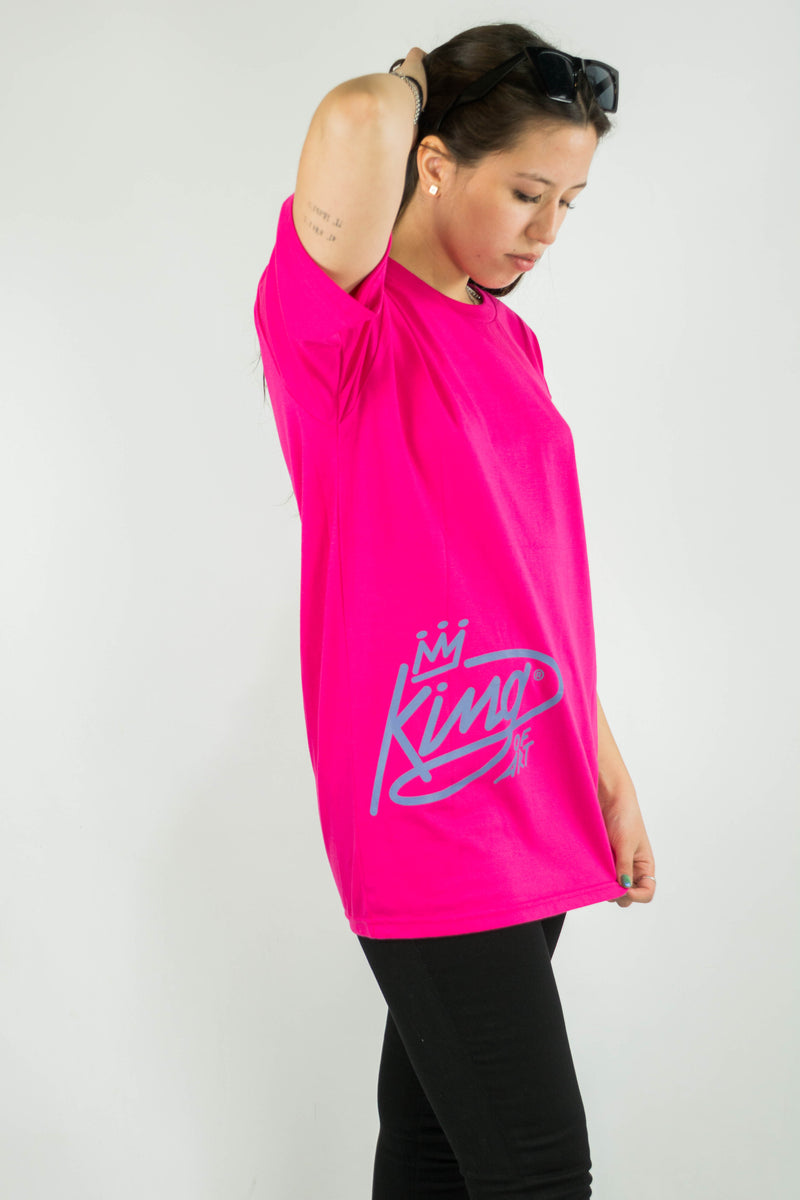 Remera King Of Art Fucsia Rmc H Art Reclaim Hippie