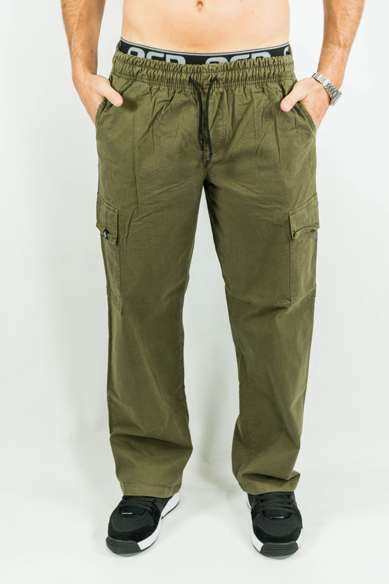 Pantalon Jogger Mujo Verde Militar Hombre