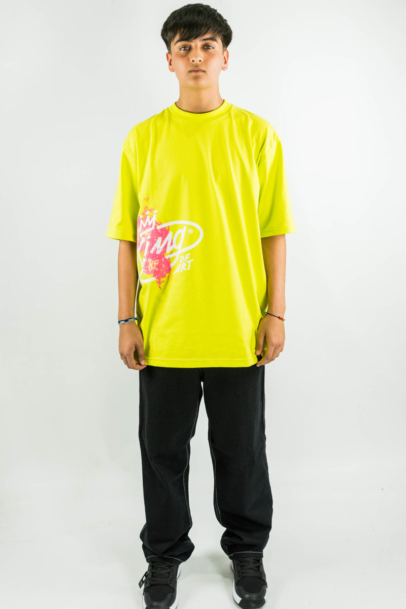 Remera King Of Art Unisex Oversize Urban Shirt Azufre 057