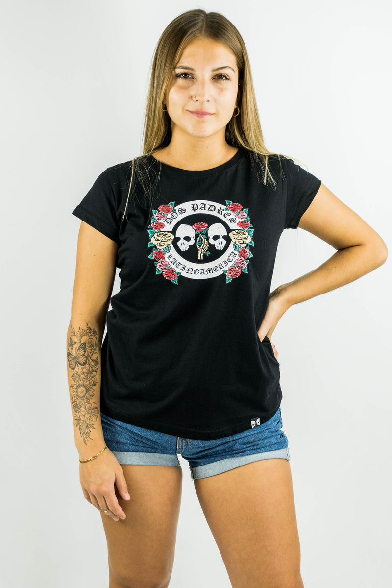 Remera Dos Padres M 2 Fathers Classic Circle Insti Rose Negro