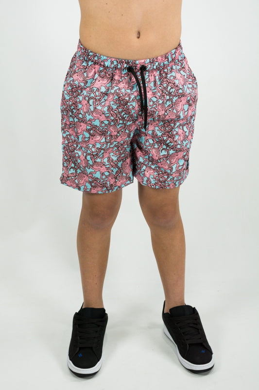 Short De Baño Ocn Kids Tdb Canarias ST- Pulpos Rosas