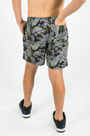 Short De Baño Ocn Kids Tdb Canarias ST- Hojas Negro