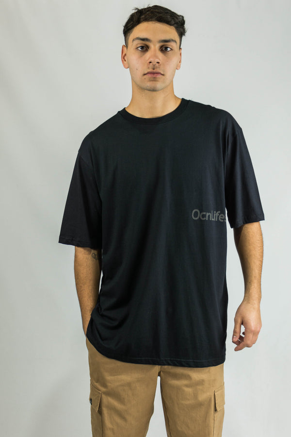 Remera Ocn Rmc H Basic Code Oversize Relax Negro 139