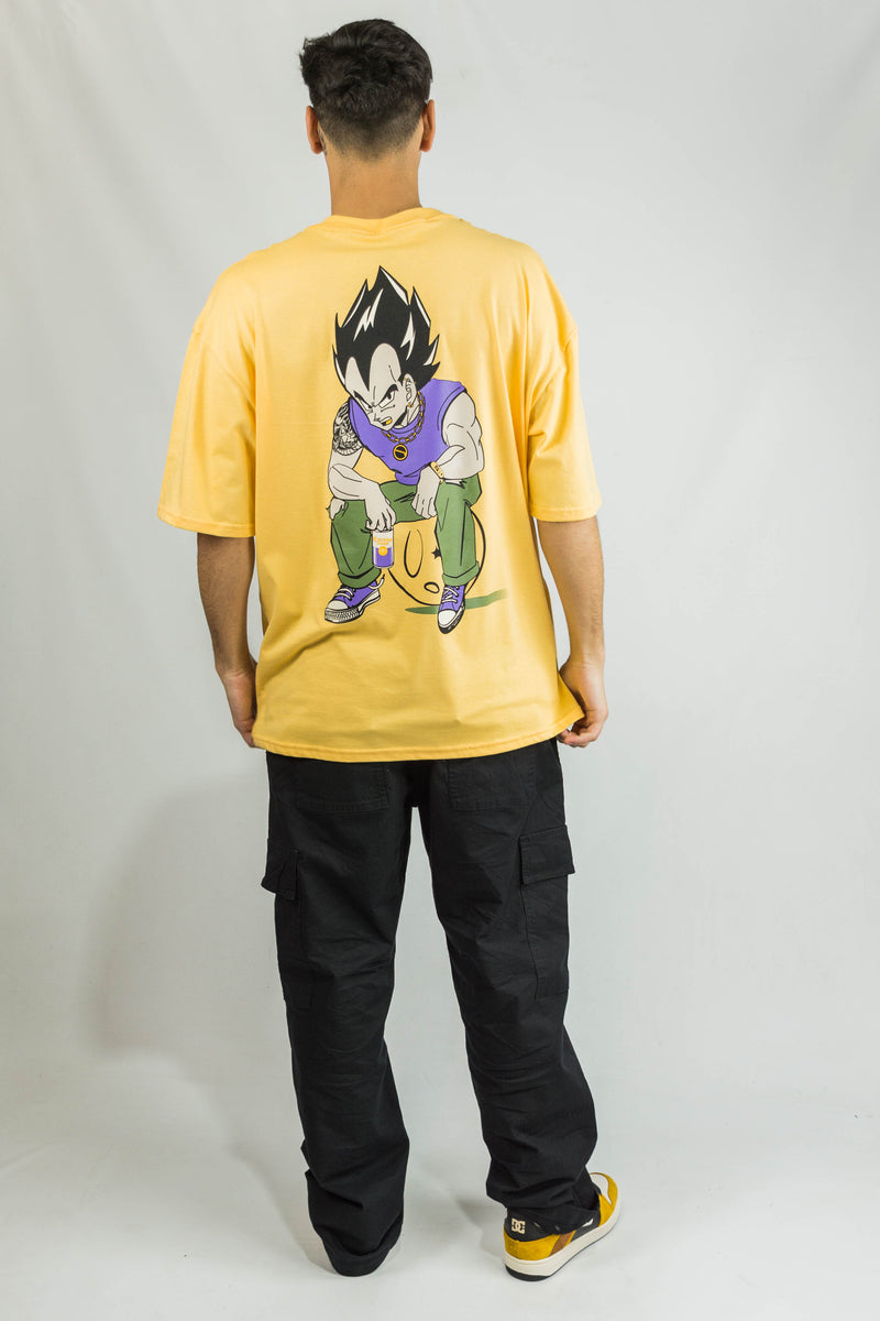 Remera OCN Rmc H Tributo Orange  OVERSIZE RELAX (Dragon Ball Z) VEGETA 🟠⭐ 🐉