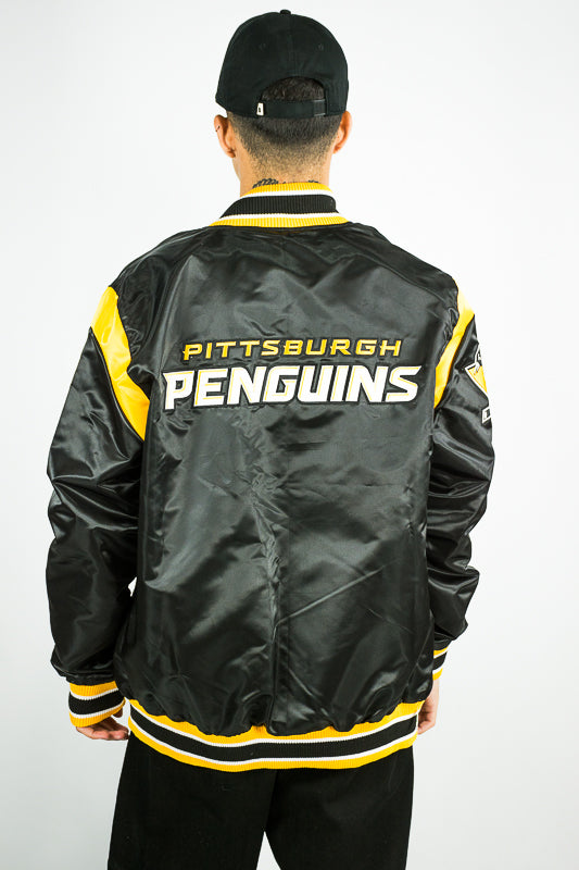 Campera Starter Jacket Explosiva del equipo Penguins Pittsburgh 🐧⚫⚪🟡