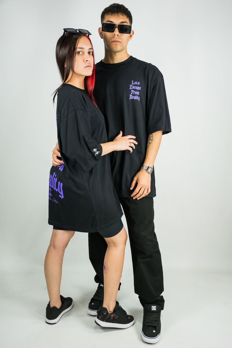 Remera Dos Padres Oversize Unisex Regular Logo 262 Negro