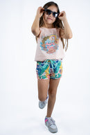 Short Ocn Kids Waves Flores