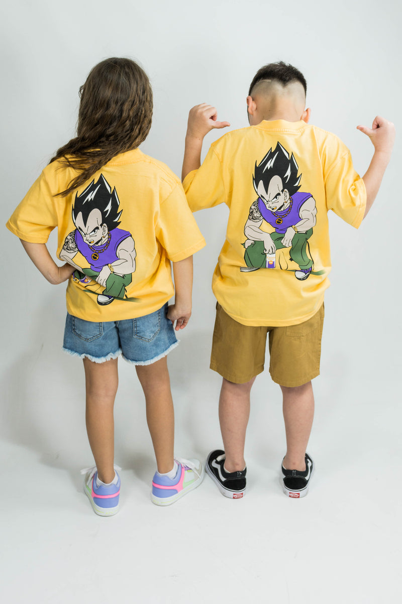 Remera OCN KIDS Tributo Orange Rosa 198(Dragon Ball Z) VEGETA 🟠⭐ 🐉