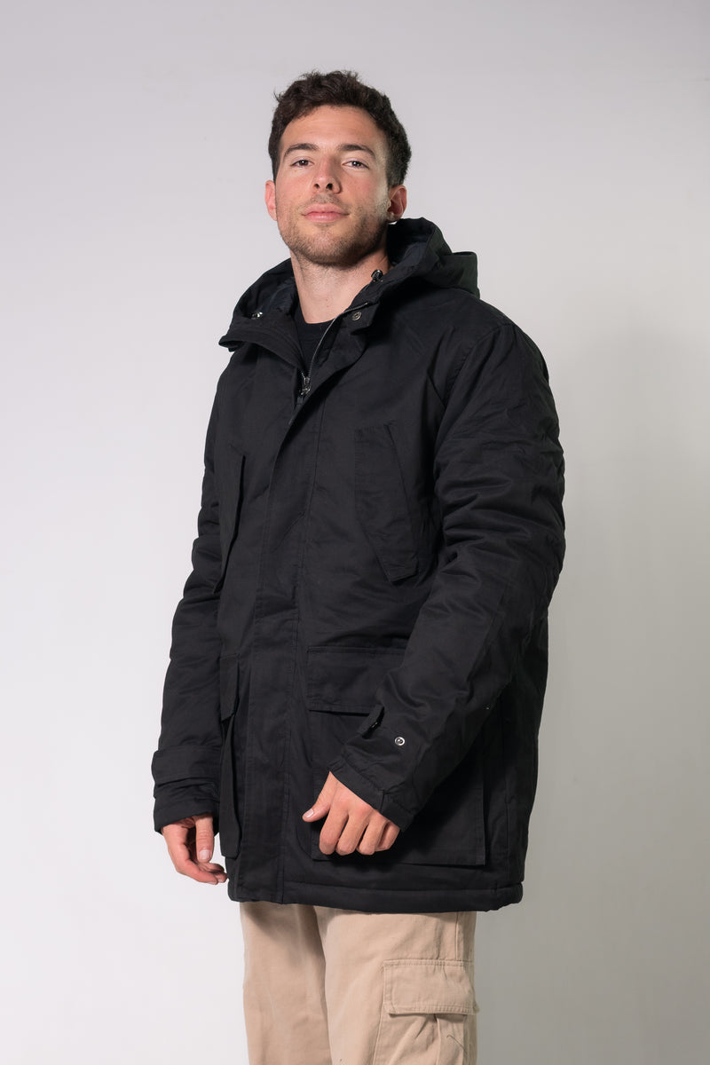 Campera Ocn H Static Imp Negro