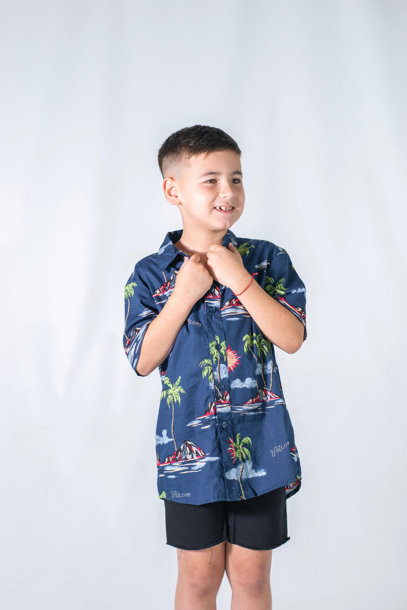 Camisa Volcom KIDS MC ISLAND TIME