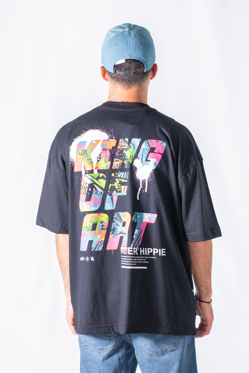 Remera King Of Art Oversize Reclaim Negro 100