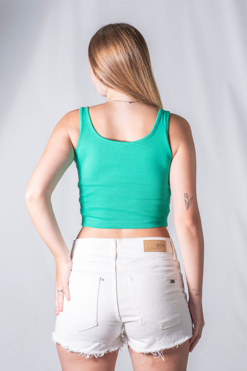 Musculosa M Ocn Uma Surtidos Verde Crop Top