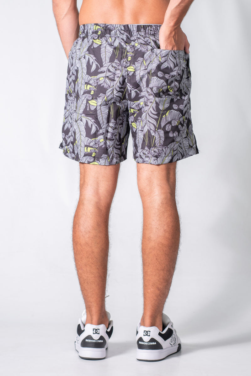 Short de Baño Ocn Hombre ST 16 Hojas Negro