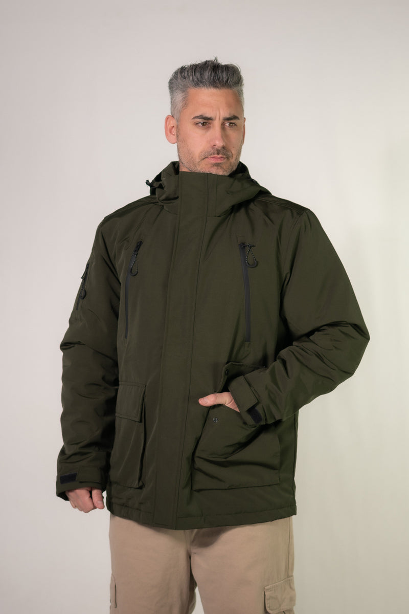 Campera Kingpin H Parka Militar Verde