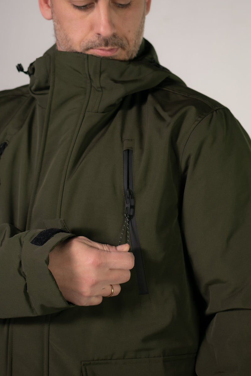 Campera Kingpin H Parka Militar Verde