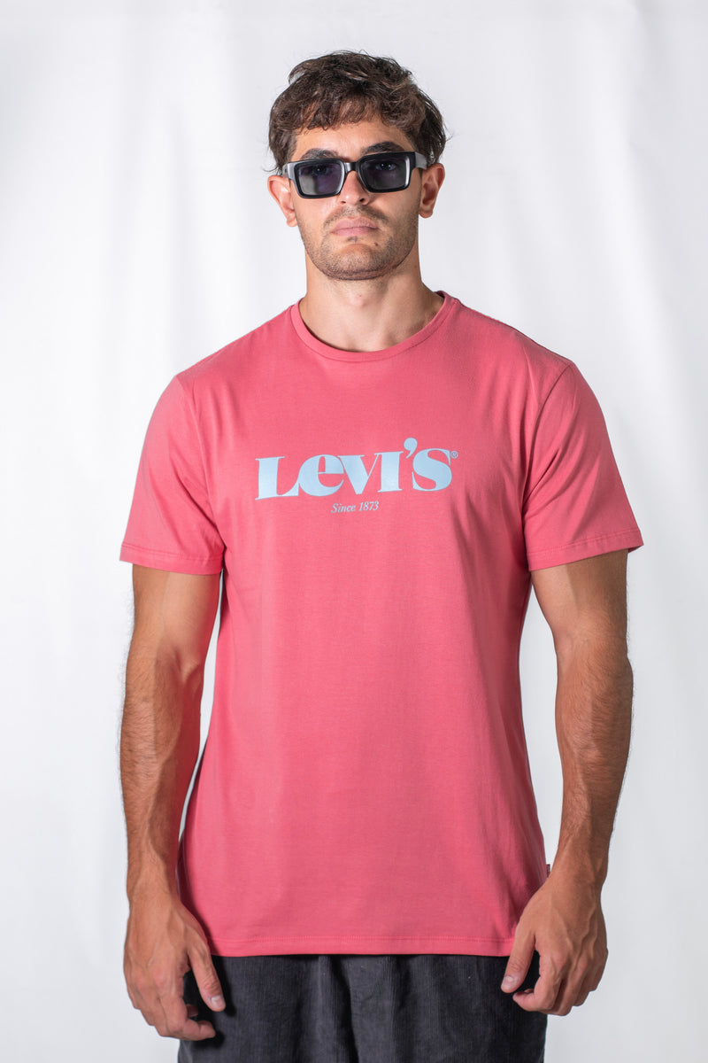 Remera Levis Graphic Set In Neck Clared Red