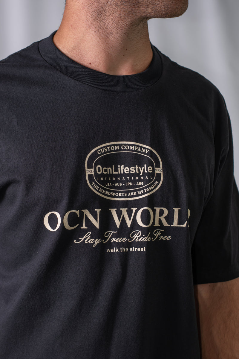 Remera Hombre Ocn Original Negro A7