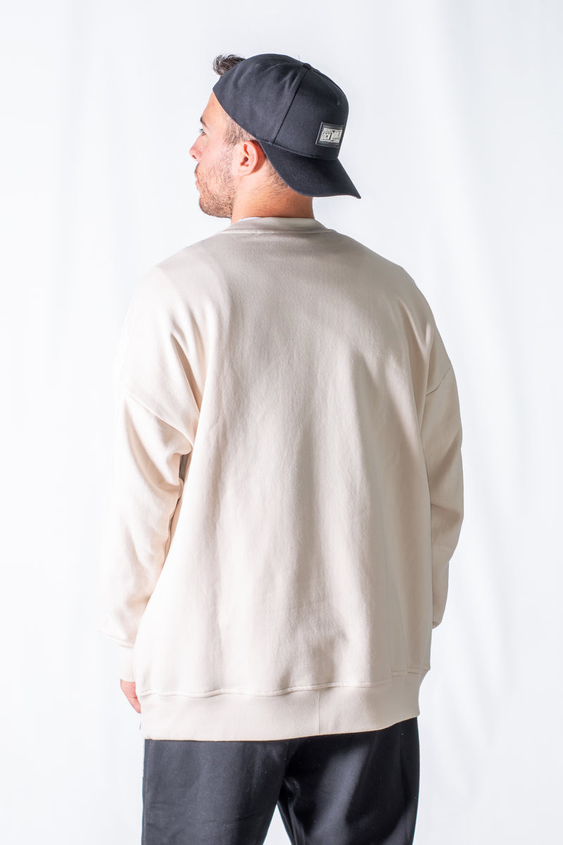 Buzo Ocn Hombre Oversize Varcity Crudo N9