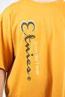 Remera Etnies Hombre Every Day I Wear Tee Desert Naranja Oversize
