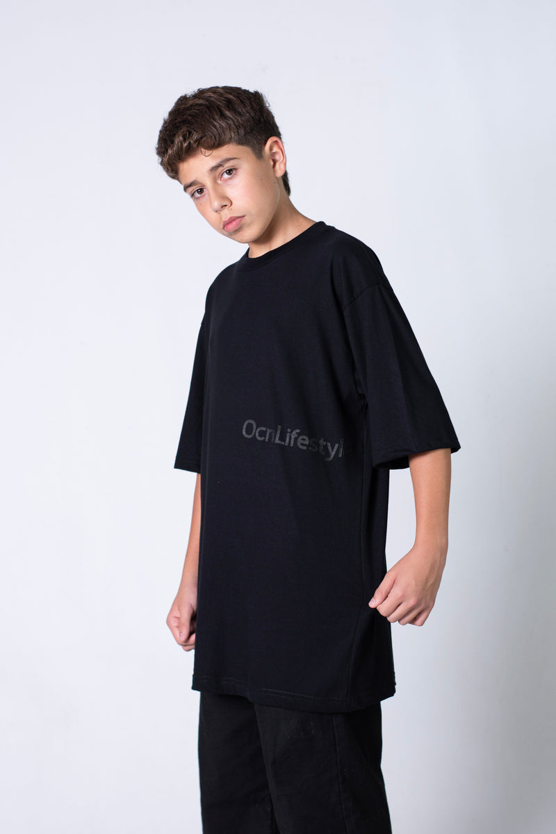 Remera Ocn Rmc H Basic Code Oversize Relax Negro 139