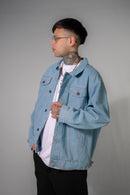 Campera Ocn H Unisex Oversize Celeste