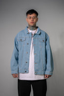 Campera Ocn H Unisex Oversize Celeste