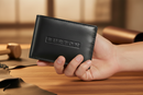Billetera Burton Cuero Rural Negro