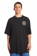 Remera Independet Loose Striped Negro