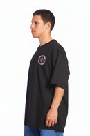 Remera Independet Loose Striped Negro