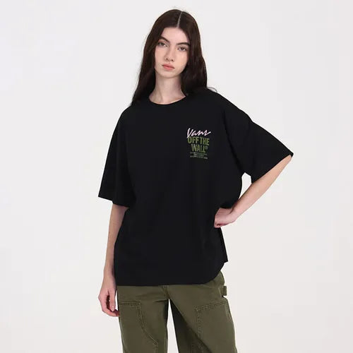 Remera Vans  M Lady Wall Outsized SS ( Negro)