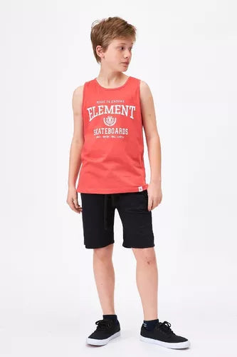 Musculosa Element Victory Singlet Kids Ladrillo