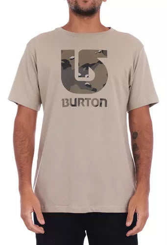 Remera Burton H Vertical Fill Cemento Unisex