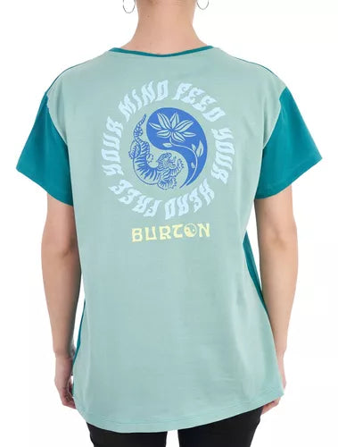 Remera Burton Mujer Cerrados Turquesa