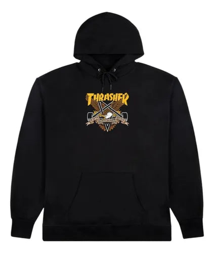 Buzo Thrasher Hoodie Eagledram Negro
