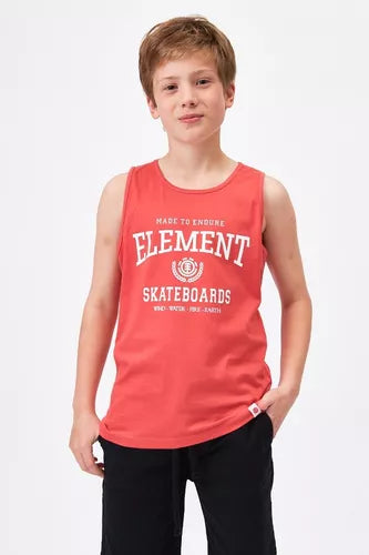 Musculosa Element Victory Singlet Kids Ladrillo