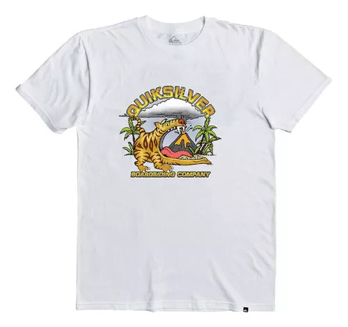 Remera Quiksilver KIDS Mc Barking Tiger (Bco) QK