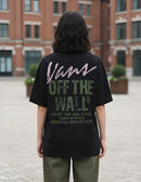 Remera Vans  M Lady Wall Outsized SS ( Negro)